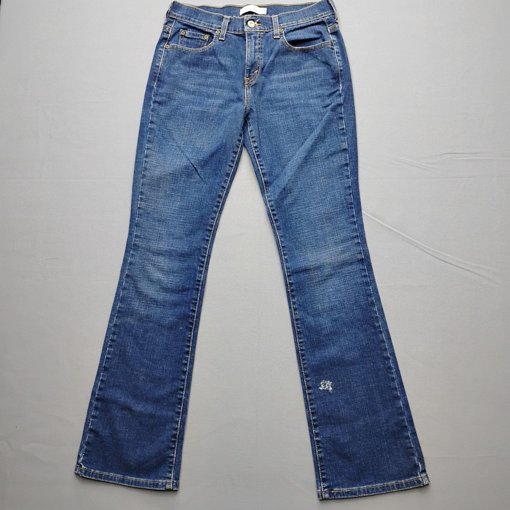 Levis 515 Boot Cut Jeans Womens 6 Medium Wash Blue Denim Y2K 2001 Vintage
